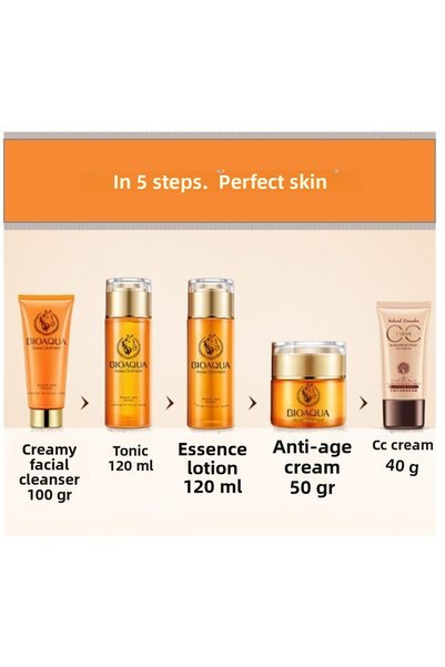 Bioaqua Horse Oil Ointment 5-Piece Repairing Renewing Anti-Age Care Set 5 Pieces