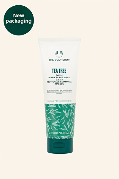 THE BODY SHOP 3 в 1 почистваща маска, Чаено дърво, 125 мл