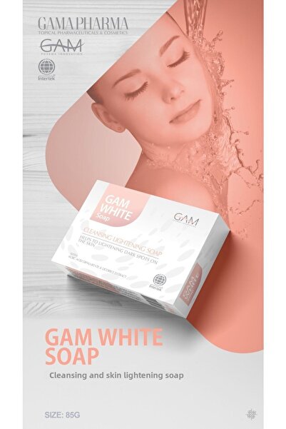 GAM Brightening Soap, Care Soap that Helps Brighten Dark Spots 85 Gr. White Soap