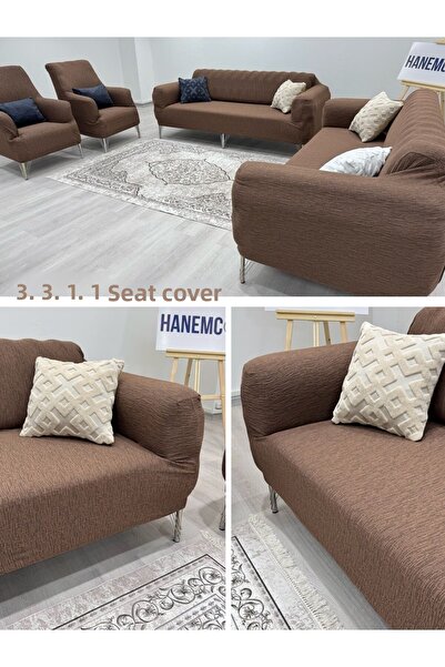 HaNemCe Husa de scaun, husa de canapea si husa de canapea Top de compresie te...