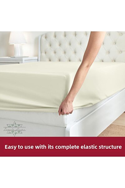 by ballı biocotton Luks 100% Cotton Biocotton - Elastic Single/double/king Size/baby Bedsheet Combed Cotton