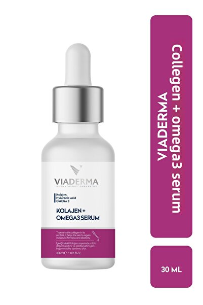 Viaderma Collagen & Omega3 Anti-Wrinkle Serum 30 ml Nourishes Young Look Skin