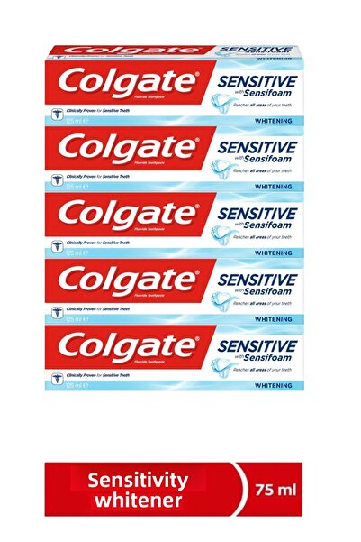Colgate معجون أسنان سينسيفوم 75 مل للأسنان الحساسة، عبوة من 5 قطع