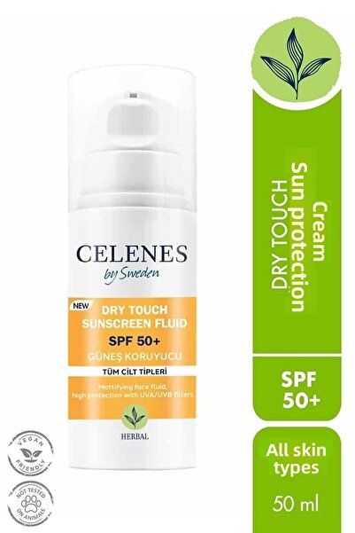 Celenes واقي من الشمس ذو ملمس عشبي بعامل حماية من الشمس SPF 50 غير لامع - للو...