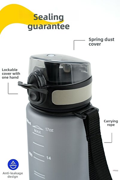 Lumie Tritan 500ml Bpa Fragrance - No Leakage Water Bottle, Motivational