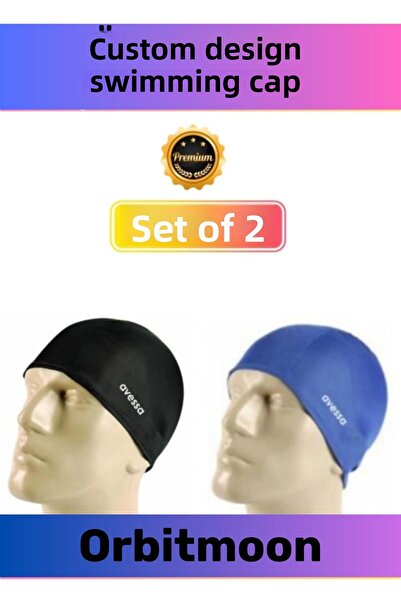 Orbitmoon Cască de înot din silicon elastic, rezistentă la apă, cu design spe...