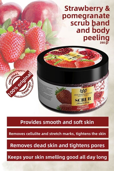 Arap Makyaj Dünyası Strawberry And Pomegranate Hand & Body Peeling 250gr