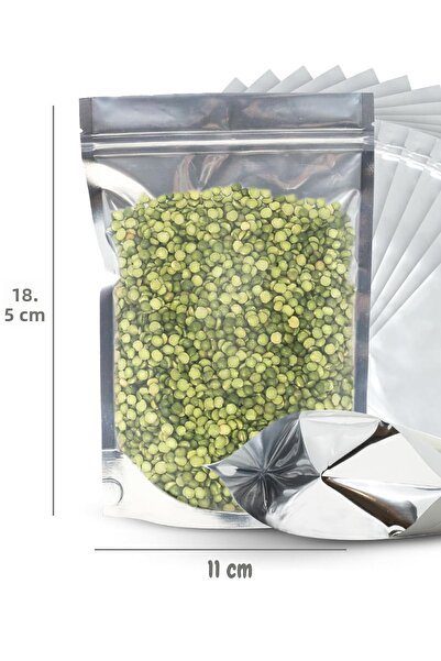 Dekals 500 قطعة 11x18 بالجملة الغذاء متوافق زيبلوك واضح معدني دوق-باي حقيبة م...