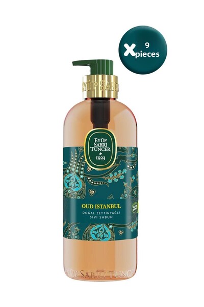 Eyüp Sabri Tuncer Oud Istanbul Natural Olive Oil Liquid Soap 500 ml X 6 Pieces