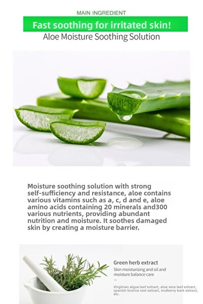 Bergamo BERGAMO Pomoc! Aloe Mask Sheet 25 ml - Hydratační BERGAMO HELP maska ​​s aloe vera