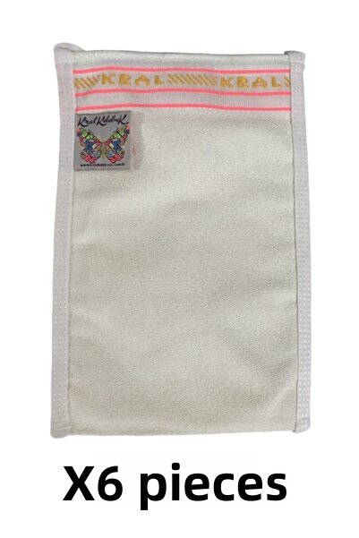 Cosy Club Shop كيس مريح أبيض كينج، كيس حمام تركي سميك للغاية وقوي للغاية، 6 قطع