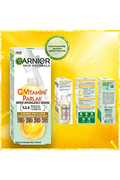 Garnier سيروم تفتيح البشرة وإزالة البقع لعلاج حب الشباب وتوحيد البشرة