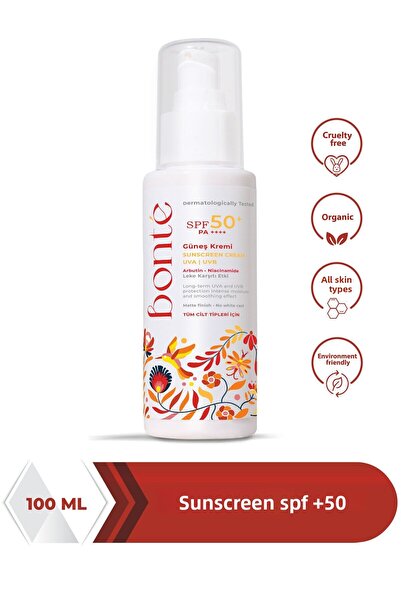 Bonté Care SPF50 Sunscreen - Uva UVB Blemish, Anti 100 ml