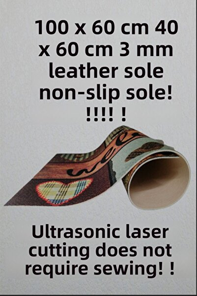 balliev Colorful Giraffe Patterned Jute 2-Piece Rug Set (60x100/40x60)