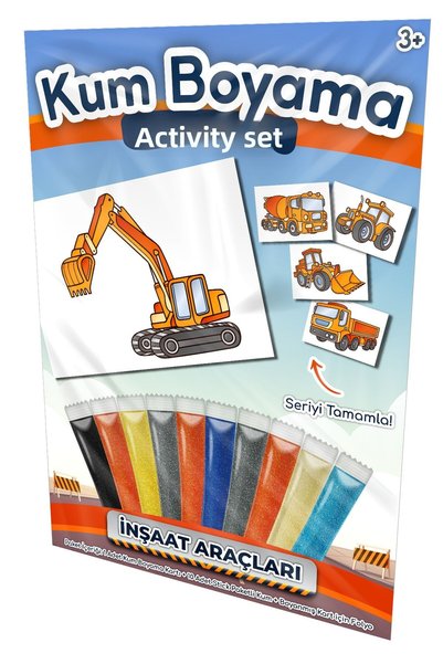 Kumbo Kum Boyama Ladle |   Construction Machinery Sand Painting Activity Set Single Package