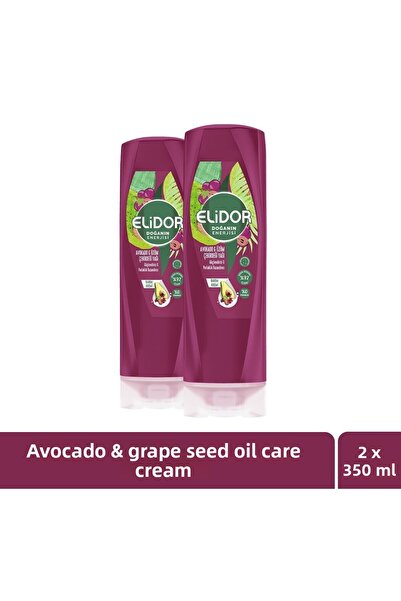 Elidor Energy of Nature Hair Care Cream Avocado and Grape Seed Oil 350 ml x 2...