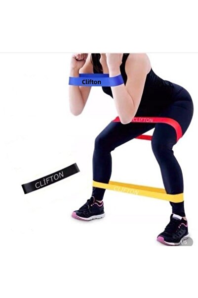 Clifton Cauciuc negru pentru exerciții de aerobic, Pilates, yoga, fitness, squat