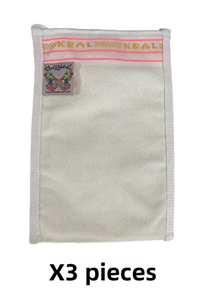 Kelebek Kese حقيبة حمام بيضاء سميكة للغاية ومتينة جدًا، 3 قطع