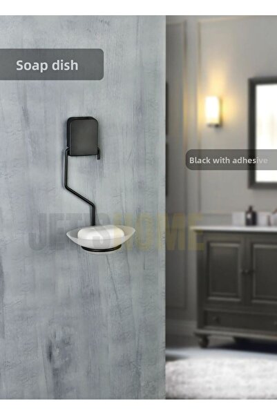 Jet's Home Αυτοκόλλητη θήκη σαπουνιού Ανοξείδωτη θήκη σαπουνιού Organizer σαπ...