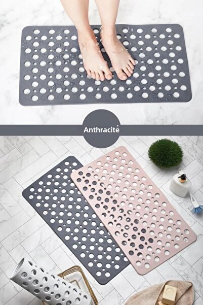 UFİX Covoraș de baie anti-alunecare dreptunghiular cu ventuză, covoraș de bai...