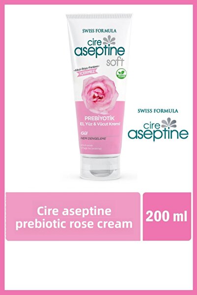 CIRE ASEPTINE 200 مل بريبيوتيك روز - كريم لليدين والوجه والجسم