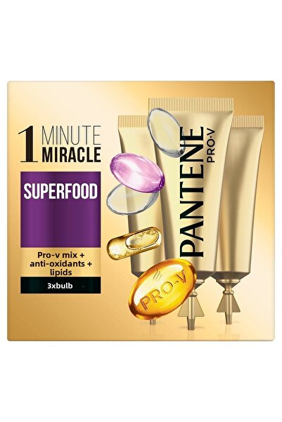 Pantene أمبولة سوبر فود - ميراكل في دقيقة واحدة 3x15 مل