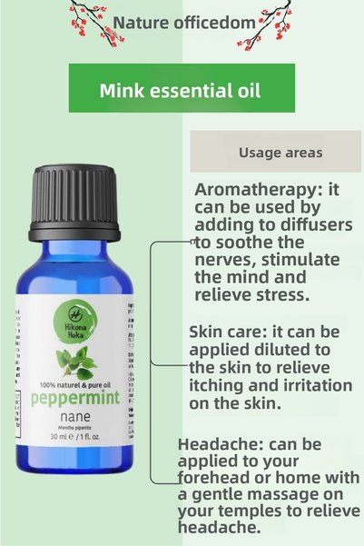Hikona Heka Peppermint Essential Oil (Peppermint Essential Oil) 100% Pure and Natural 30 ml