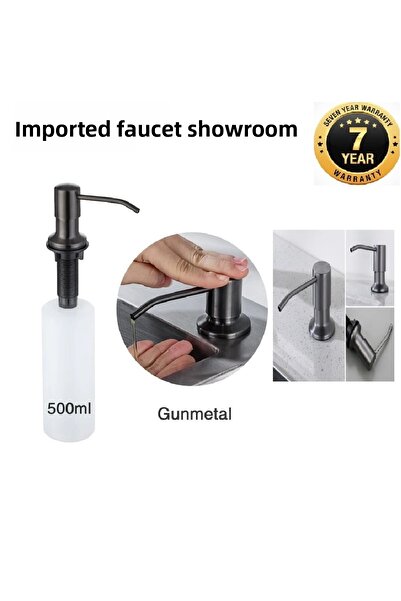 OEM موزع صابون سائل أنثراسايت مدمج - متوافق مع المطبخ والمغسلة وحوض الحمام بس...