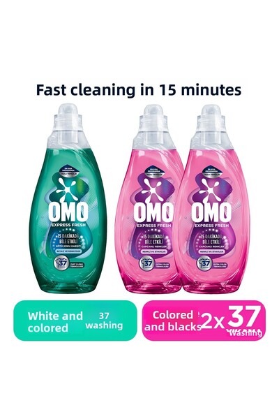 Omo Express Fresh Anti-Mirosuri Neplăcute Alb și Culori 1480ml X1 Colorat și ...