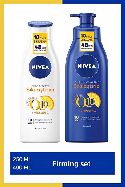 NIVEA Q10 Vitamin C - 250ml and 400ml Firming Body Lotion and Milk
