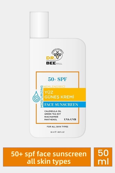 Dr.bee hill عامل حماية من الشمس SPF 50+ - مضاد للعيوب للوجه والأزرار، حماية ع...
