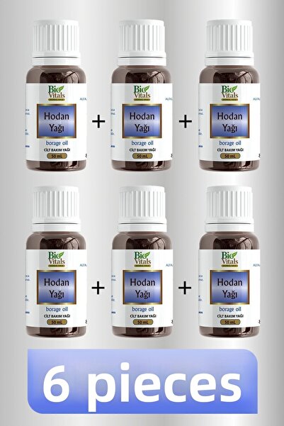 Bio Vitals 50 مل زيت لسان الثور - 6 قطع