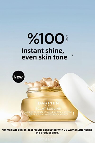Darphin Eclat Sublime 0.3% Retinol Capsules - 60 Capsules |   Fine Line and Wrinkles, Pure Vitamin E & C