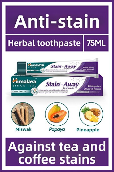 Himalaya Since 1930 Leke Karşıtı Bitkisel Diş Macunu, Florürsüz, Parabensiz, ...