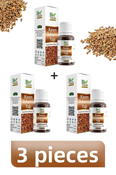 Bio Vitals 50 ml Flax Seed Oil - 3 PCS