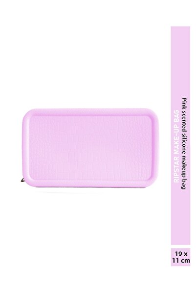 RIPSTAR حقيبة مكياج سيليكون معطرة باللون الوردي