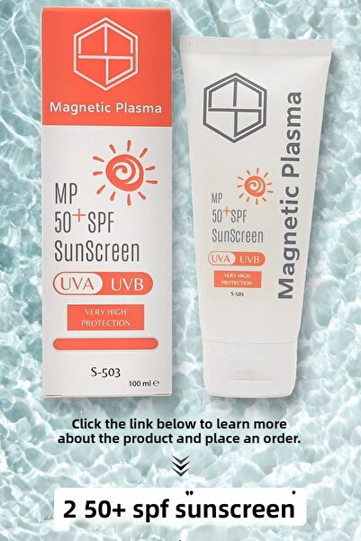 MAGNETİC PLASMA واقي شمسي للوجه 100 مل - حماية عالية بمعامل حماية 50 - Uva-uvb