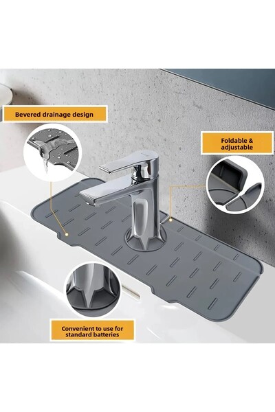 BARIŞEVİM Capcană pentru apă gri Covoraș robinet de protecție chiuvetă vase b...