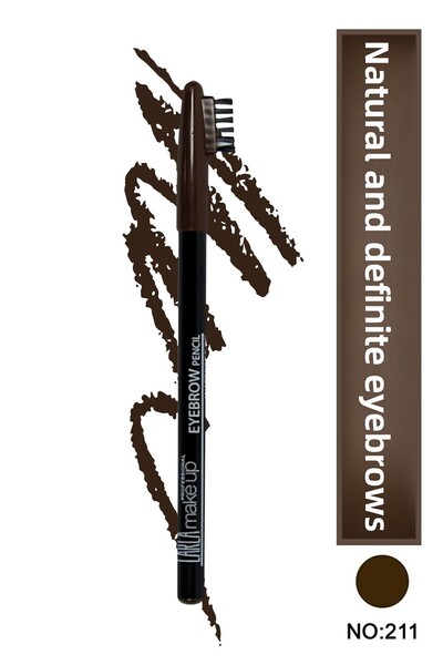 Carla Professional Make Up قلم حواجب خاص بغطاء فرشاة (بني فاتح) - رقم قلم الح...