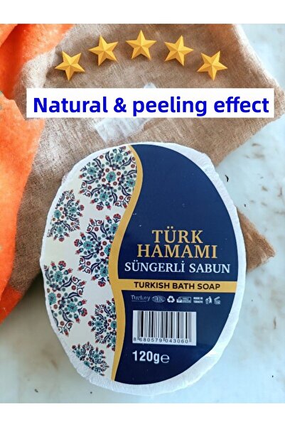 MANİSA BİRLİK Sponge Natural Soap Turkish Bath 120 gr 1 Piece