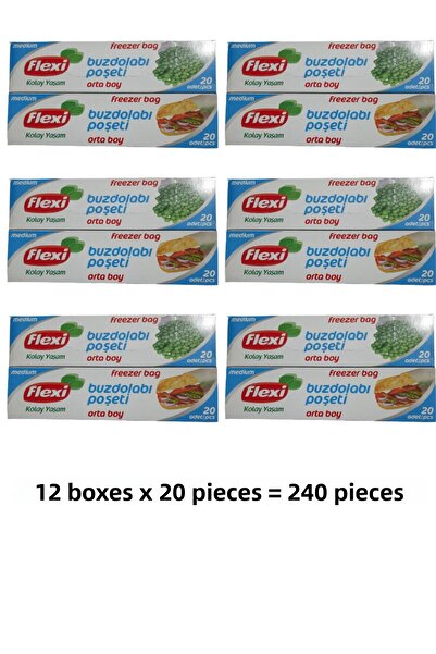 Flexi كيس ثلاجة حجم وسط 12 علبة 20 قطعة