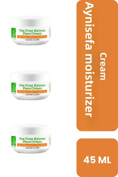 Huncalife كريم مرطب آذريون 45 مل، عبوة من 3 قطع