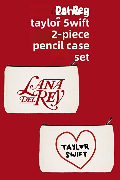 designedfy مجموعة مميزات حقيبة مكياج لانا ديل ري وتايلور سويفت مكونة من قطعتي...