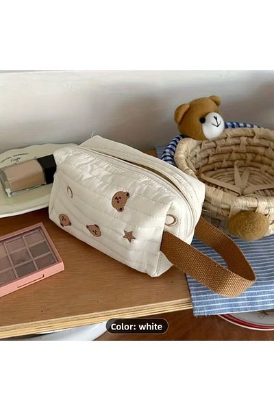 Accessories Moon Home Collection - Geantă organizatoare de machiaj cu model de urs drăguț