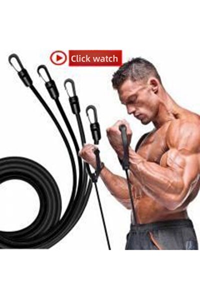 Taled مجموعة مطاط مقاومة متعددة الوظائف، مجموعة كاملة مكونة من 11 قطعة مع ملحق للباب الخلفي