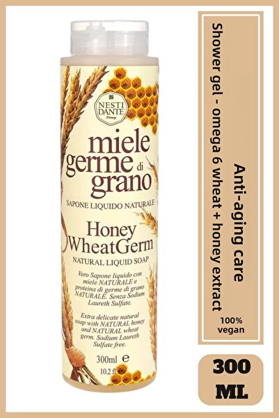 Nesti Dante Miele Germe Di Grano Shower Gel 300ml |   Purifying and Anti-Agin...