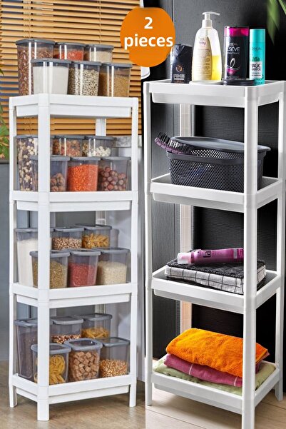 Tugomer 2 Pieces Vesken Shelf Unit - Balcony Bathroom Kitchen Organizer Multi...