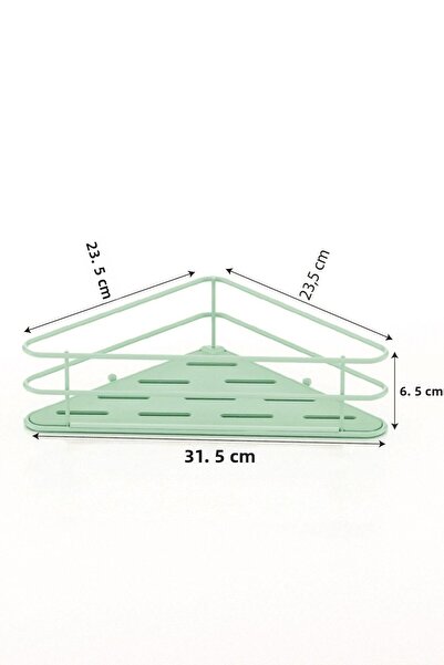 Tekno-tel رف زاوية للحمام لاصق سلسلة جرينا الخضراء ST124