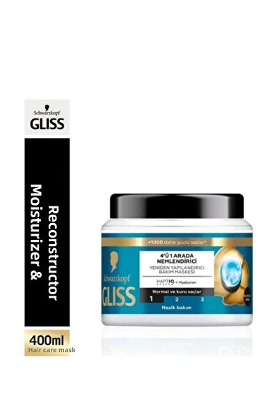 Gliss 4 in 1 Moisturizing & Restructuring Hair Care Mask 400 ml