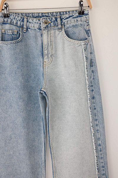 Trendyol Collection Blugi albastru cu talie înaltă și picioare largi TWOAW26JE00013